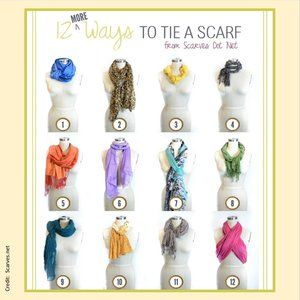 Scarves:  Folding Cheat Sheet - FREE